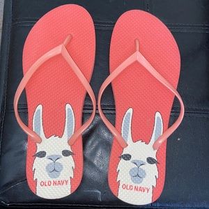 Llama flip flops